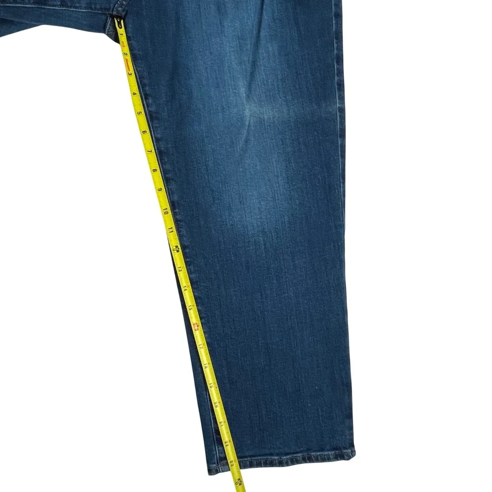 Talbots Straight Leg Crop Jeans Blue Denim Stretch Mid Rise Womens 16